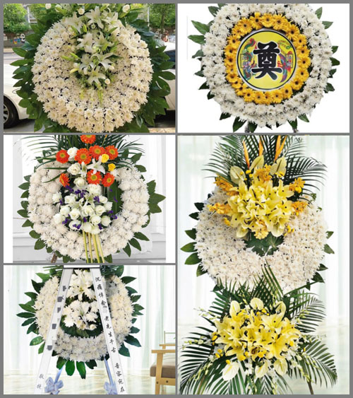 湖北黄冈市黄梅县蔡山镇舒家埠村花圈速递